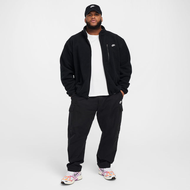 Nike Mens Sportswear Club Fleece Jacket - Black/White