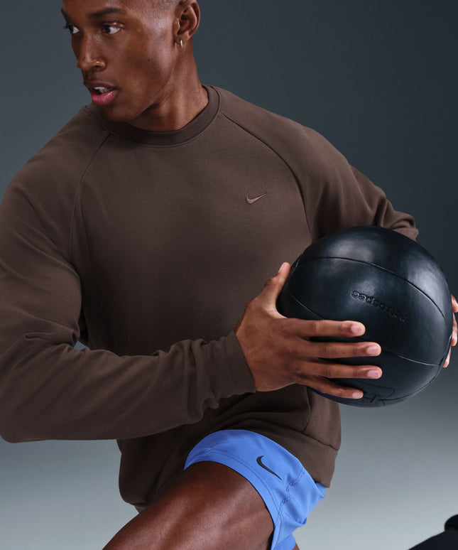 Nike Mens Primary Fleece Long Sleeve - Baroque Brown