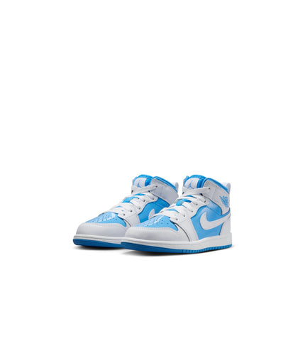 Air Jordan (PS) 1 Mid - White/Legend Blue