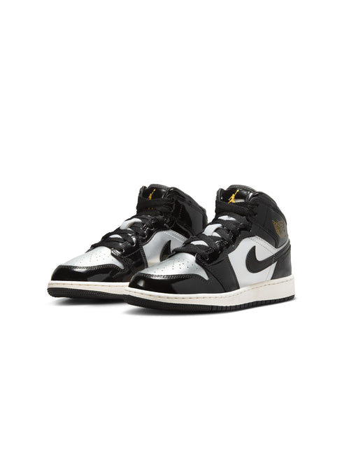 Air Jordan (GS) 1 Mid - Black/Metallic Gold