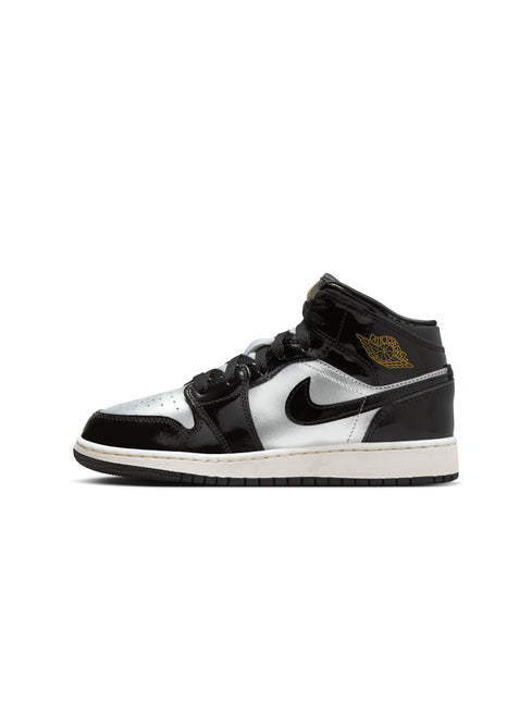 Air Jordan (GS) 1 Mid - Black/Metallic Gold