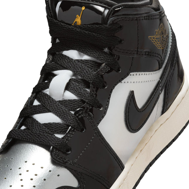 Air Jordan (GS) 1 Mid - Black/Metallic Gold