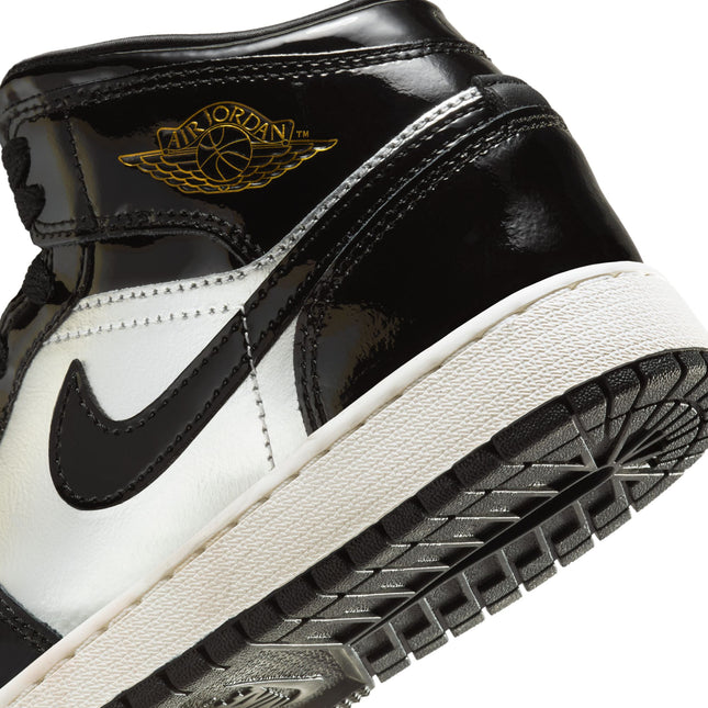 Air Jordan (GS) 1 Mid - Black/Metallic Gold