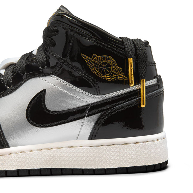 Air Jordan (GS) 1 Mid - Black/Metallic Gold