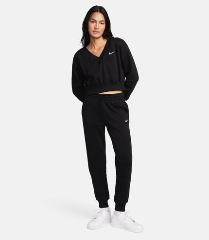 Nike Womens Sportswear Phoenix Fleece Sweatpants - Black/Sail