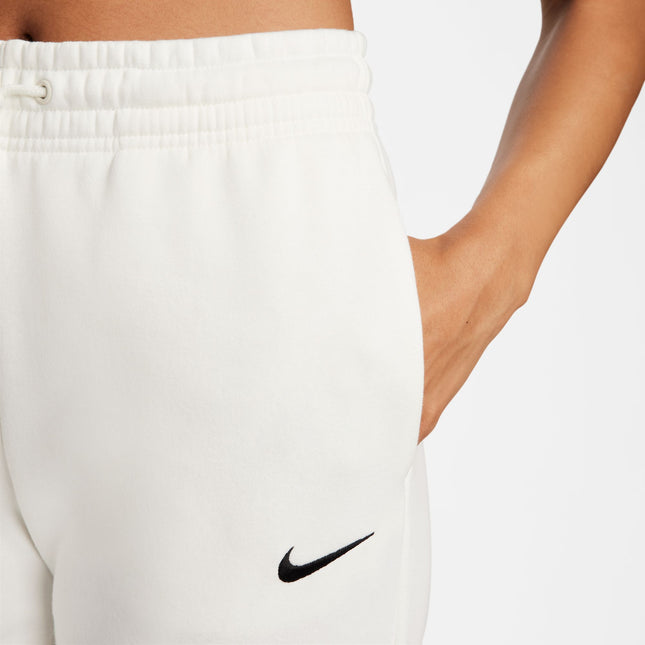 Nike Womens Sportswear Phoenix Fleece Sweatpants - Sail/Black