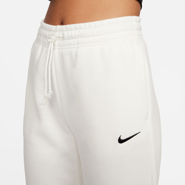 Nike Womens Sportswear Phoenix Fleece Sweatpants - Sail/Black