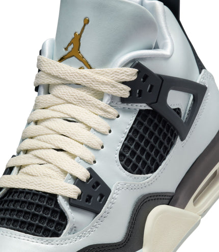 Air Jordan Big Kids 4 Retro - Platinum Gold