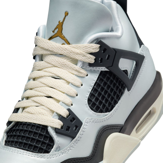 Air Jordan Big Kids 4 Retro - Platinum Gold