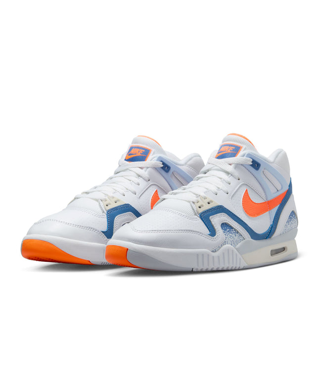 Nike Air Tech Challenge 2 para hombre, blanco/azul piedra agria/gris fútbol