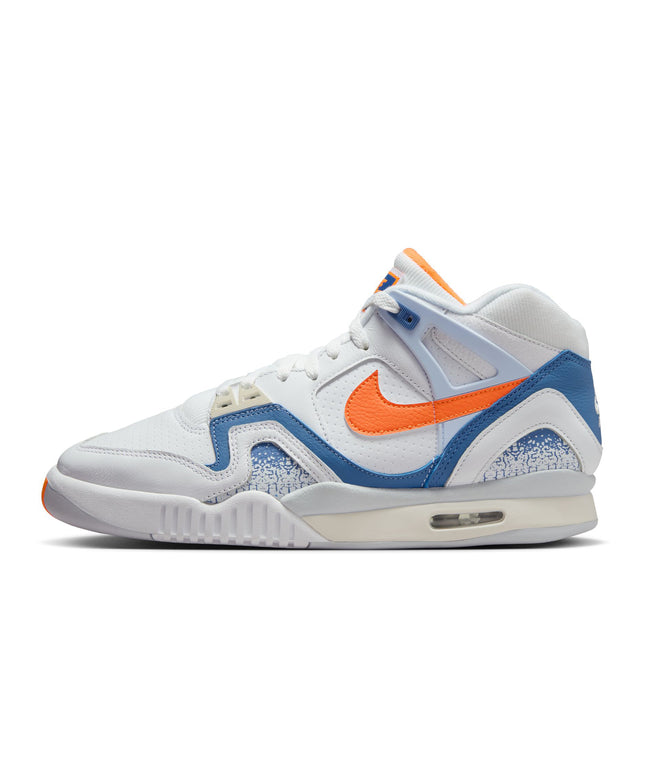 Nike Air Tech Challenge 2 para hombre, blanco/azul piedra agria/gris fútbol