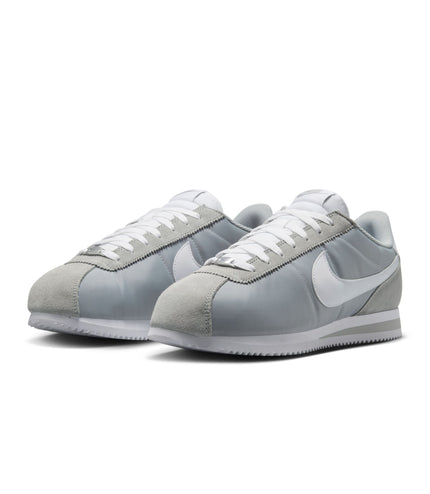 Nike Mens Cortez Textile FLT - Silver/White