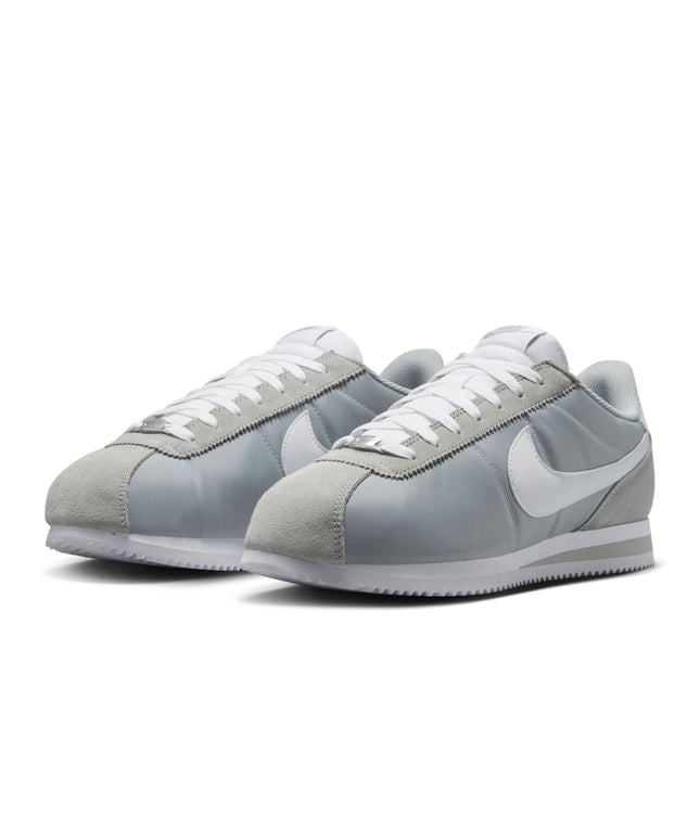 Nike Mens Cortez Textile FLT - Silver/White
