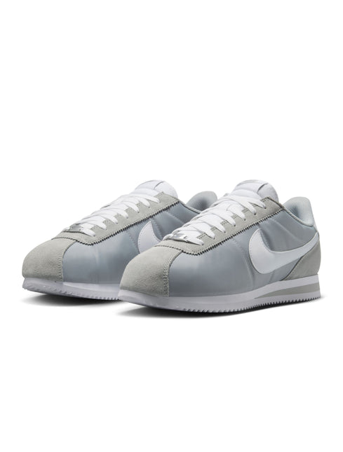 Nike Mens Cortez Textile FLT - Silver/White