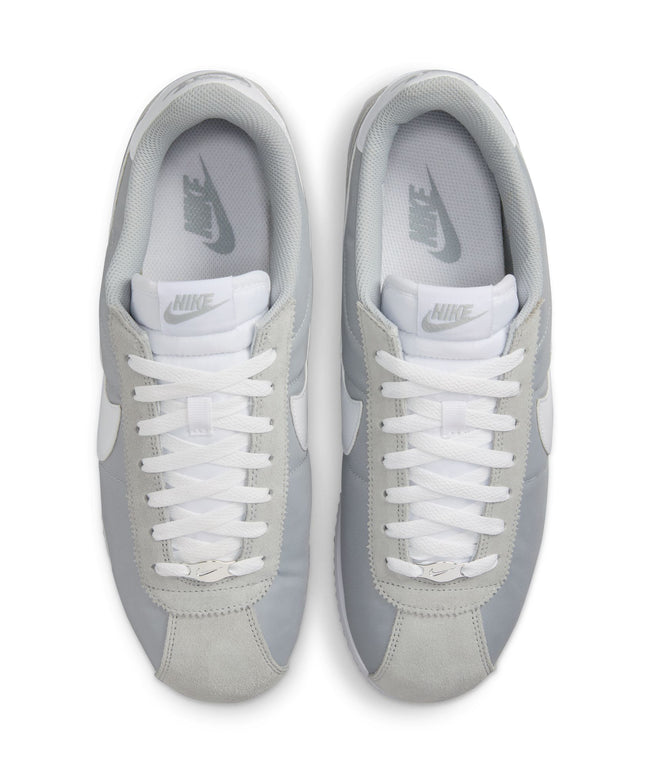 Nike Mens Cortez Textile FLT - Silver/White
