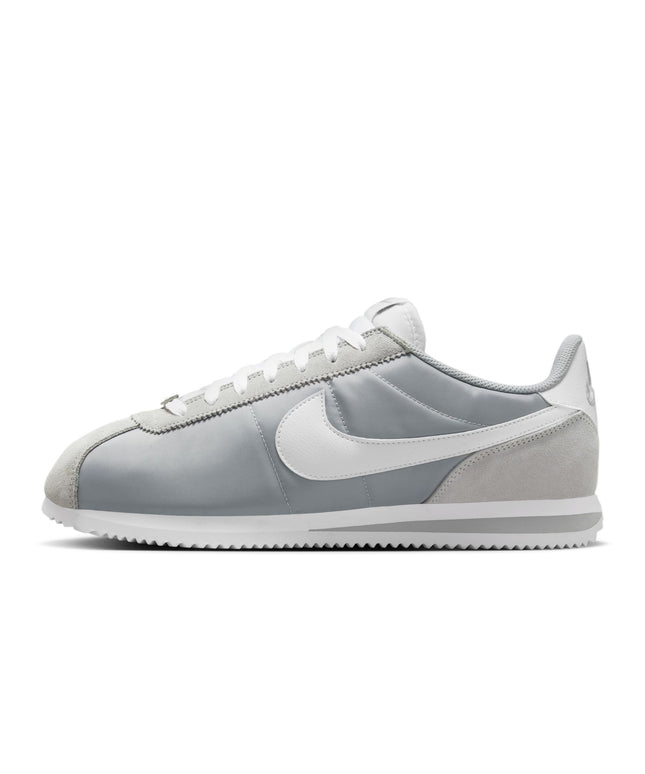 Nike Mens Cortez Textile FLT - Silver/White