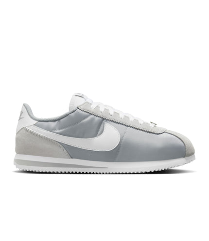 Nike Mens Cortez Textile FLT - Silver/White