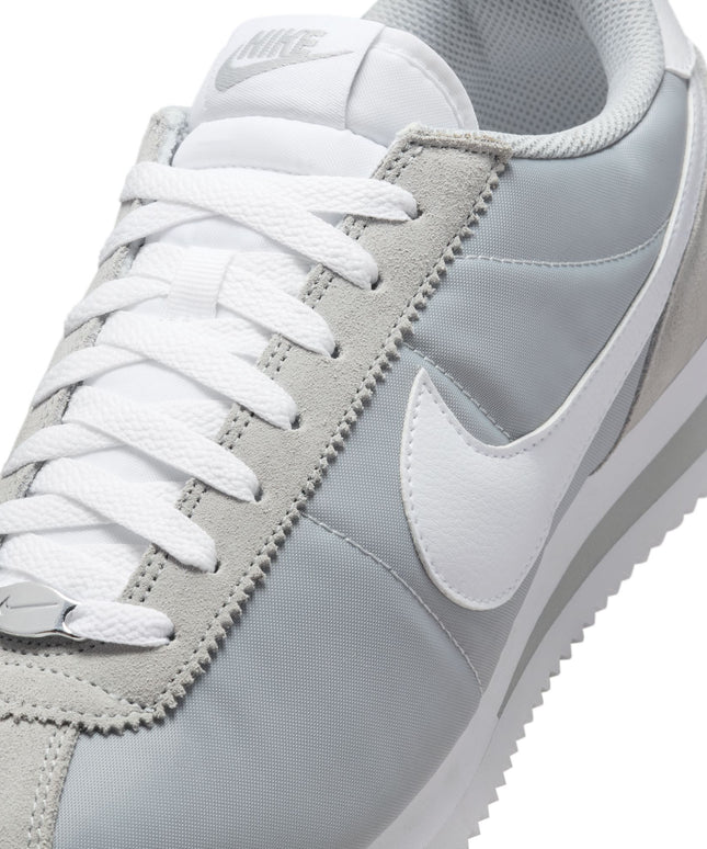 Nike Mens Cortez Textile FLT - Silver/White