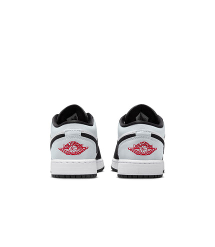 Air Jordan Big Kids 1 Low SE - White/Fire Red