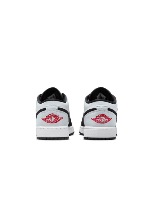 Air Jordan Big Kids 1 Low SE - White/Fire Red