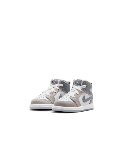 Air Jordan (TD) 1 Mid SE - White/Cool Grey