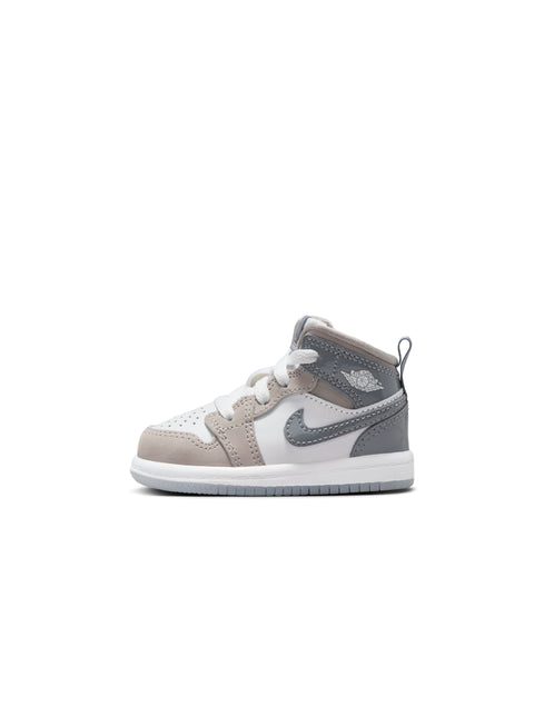 Air Jordan (TD) 1 Mid SE - White/Cool Grey