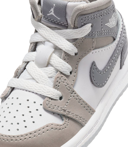 Air Jordan (TD) 1 Mid SE - White/Cool Grey