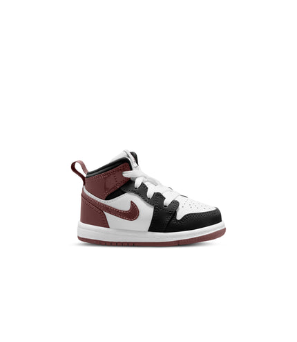 Air Jordan (TD) 1 Mid SE - White/Dark Pony