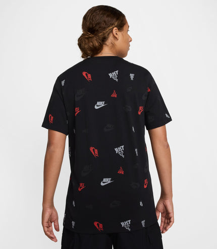 Nike Mens All Over Print Tee - Black