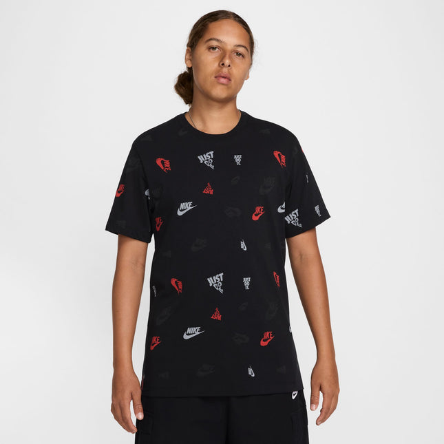 Nike Mens All Over Print Tee - Black