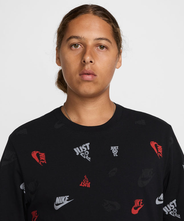 Nike Mens All Over Print Tee - Black