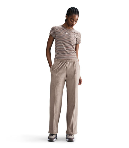 Nike Womens Sportswear Chill Knit Pants - Mink Brown