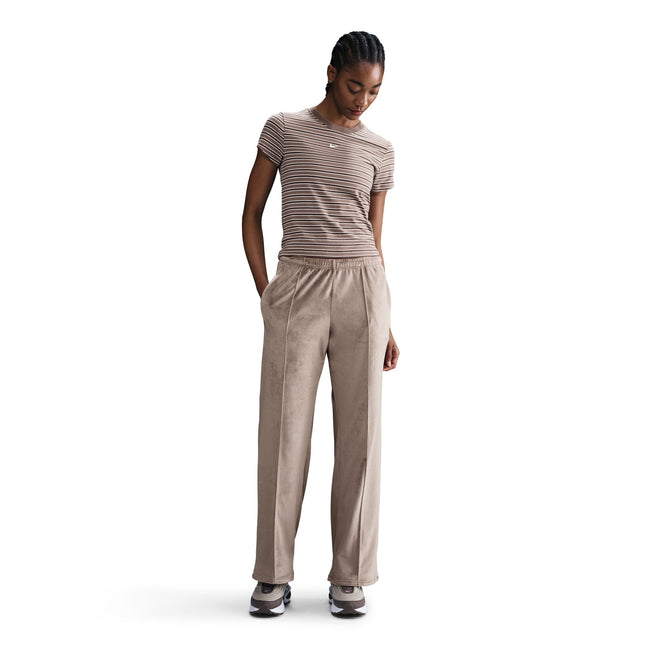 Nike Womens Sportswear Chill Knit Pants - Mink Brown