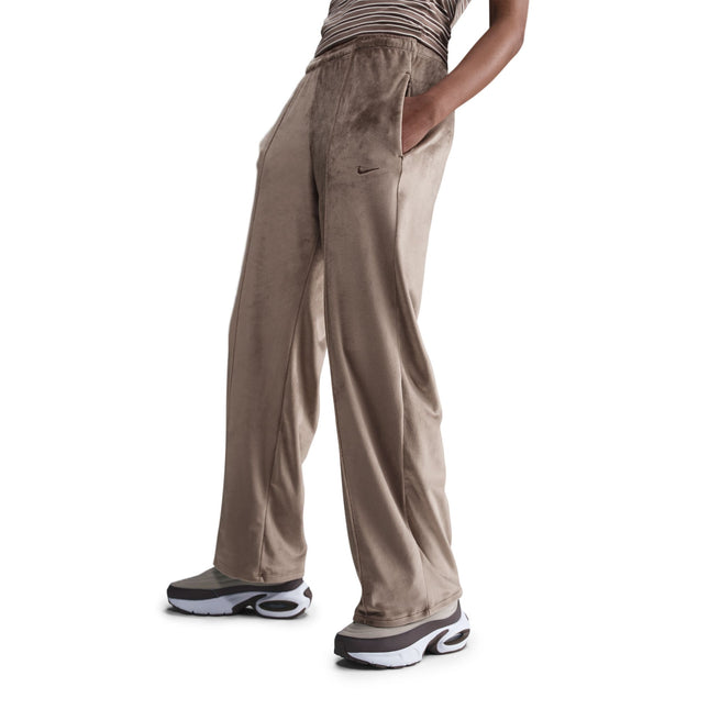 Nike Womens Sportswear Chill Knit Pants - Mink Brown