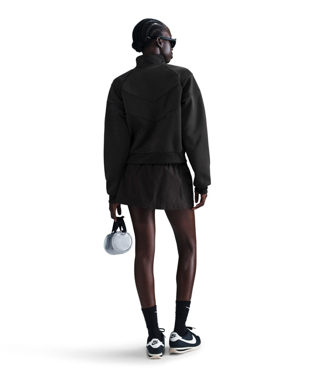 Nike Womens Sportswear Full-Zip Windrunner Poly Knit Jacket - Black