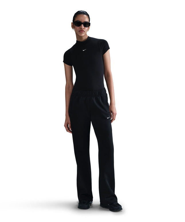 Nike Womens Mid Rise Slim Knit Trousers - Black