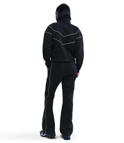 Nike Womens Windrunner Mid-Rise Slim Knit Pants - Black