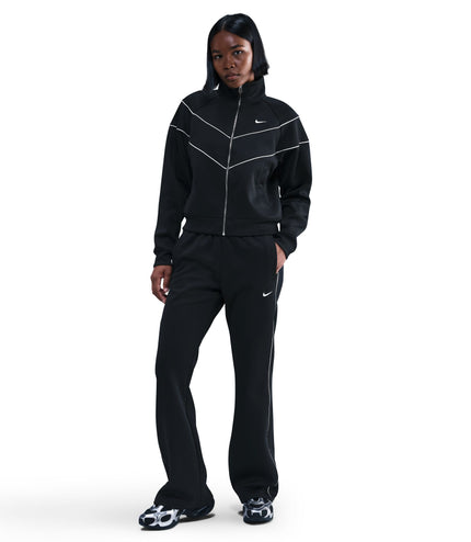 Nike Womens Windrunner Mid-Rise Slim Knit Pants - Black