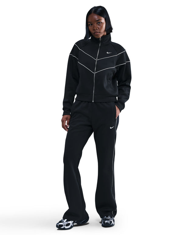 Nike Womens Windrunner Mid-Rise Slim Knit Pants - Black