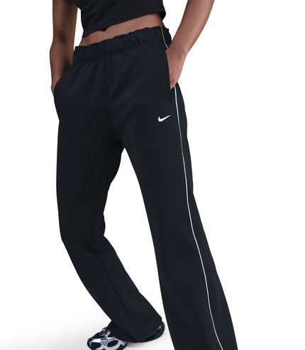 Nike Womens Windrunner Mid-Rise Slim Knit Pants - Black