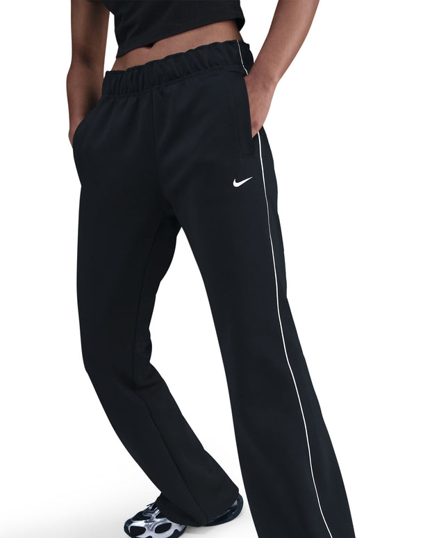 Nike Womens Windrunner Mid-Rise Slim Knit Pants - Black