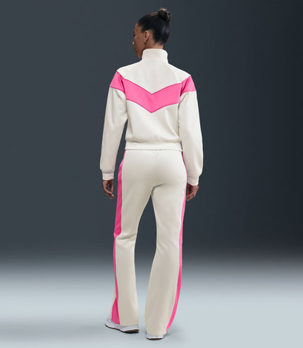Nike Womens Mid Rise Slim Knit Pants - Sail/Playful Pink