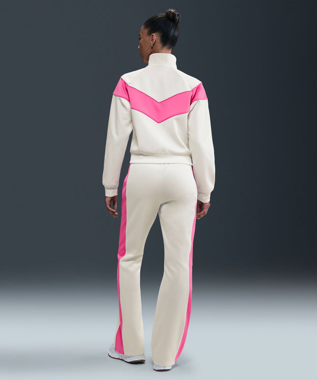 Nike Womens Mid Rise Slim Knit Pants - Sail/Playful Pink