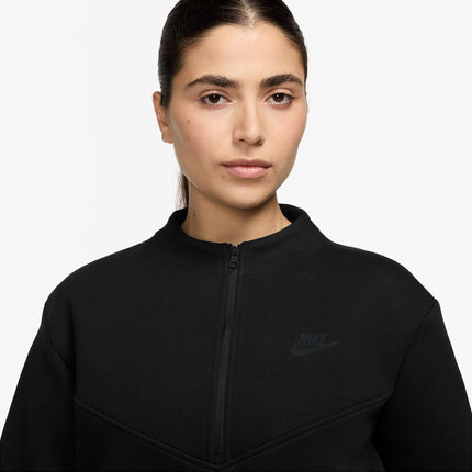 Nike Womens Sportswear Tech Cropped Top - Black - denim exchange