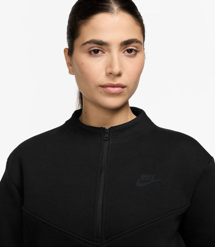 Nike Womens Sportswear Tech Cropped Top - Black