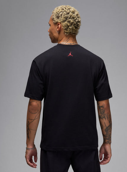 Air Jordan Mens Sneaker Patch Tee - Black
