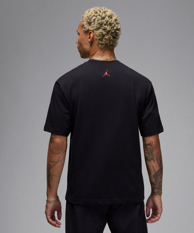 Air Jordan Mens Sneaker Patch Tee - Black