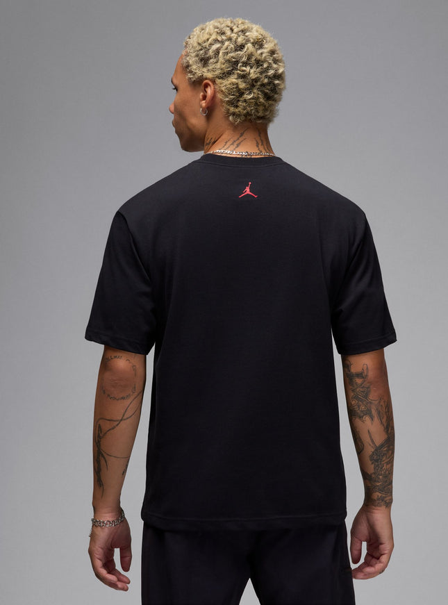 Air Jordan Mens Sneaker Patch Tee - Black
