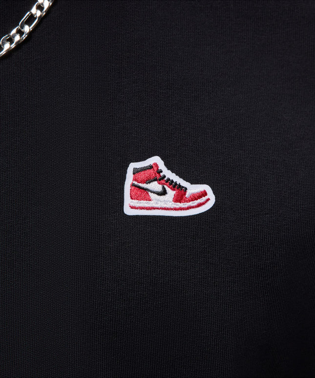 Air Jordan Mens Sneaker Patch Tee - Black