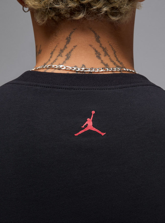 Air Jordan Mens Sneaker Patch Tee - Black
